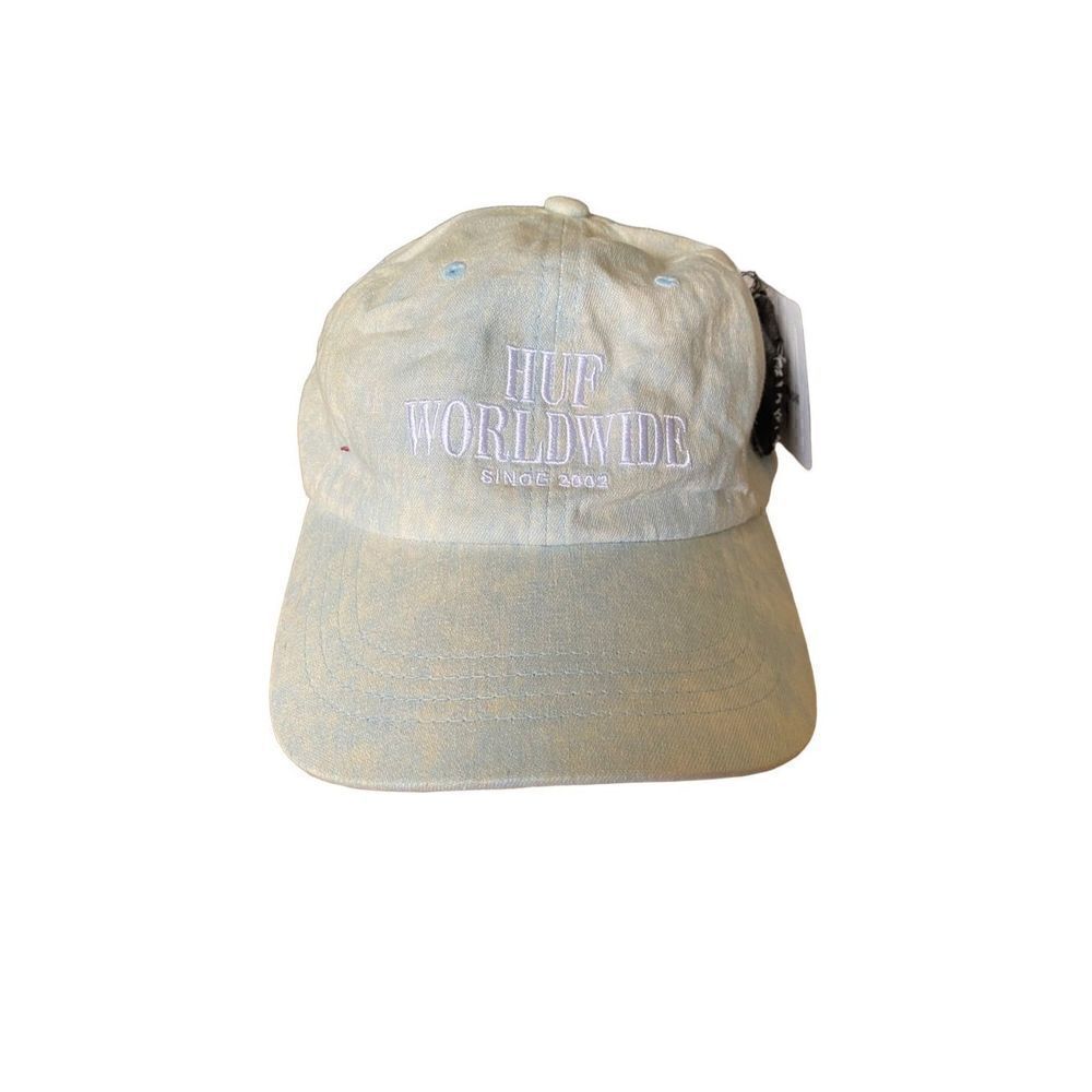 NWT Huf worldwide, men’s forever, blue /blue and ivory adjustable hat ￼